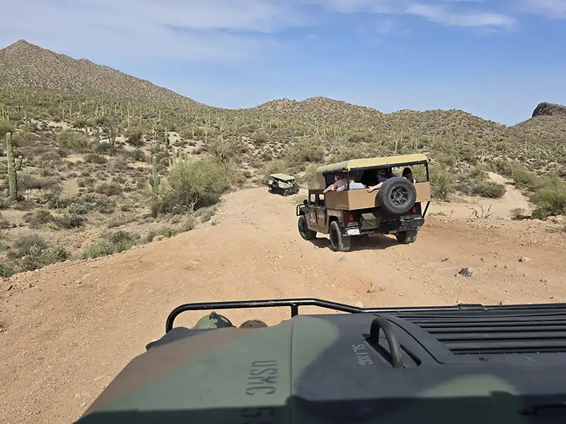 Hummer Tours Phoenix Scottsdale Stellar Adventures Off road through Desert
